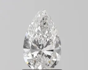 1 carat E-VS2 Pear Cut Lab Grown Diamond