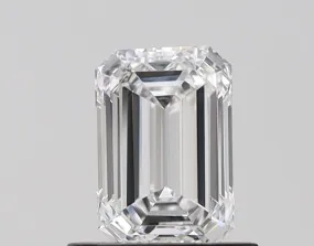 1 carat E-VVS2 Emerald Cut Lab Grown Diamond