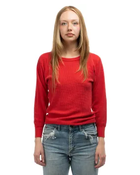 70’s Red Thermal Longsleeve - Small