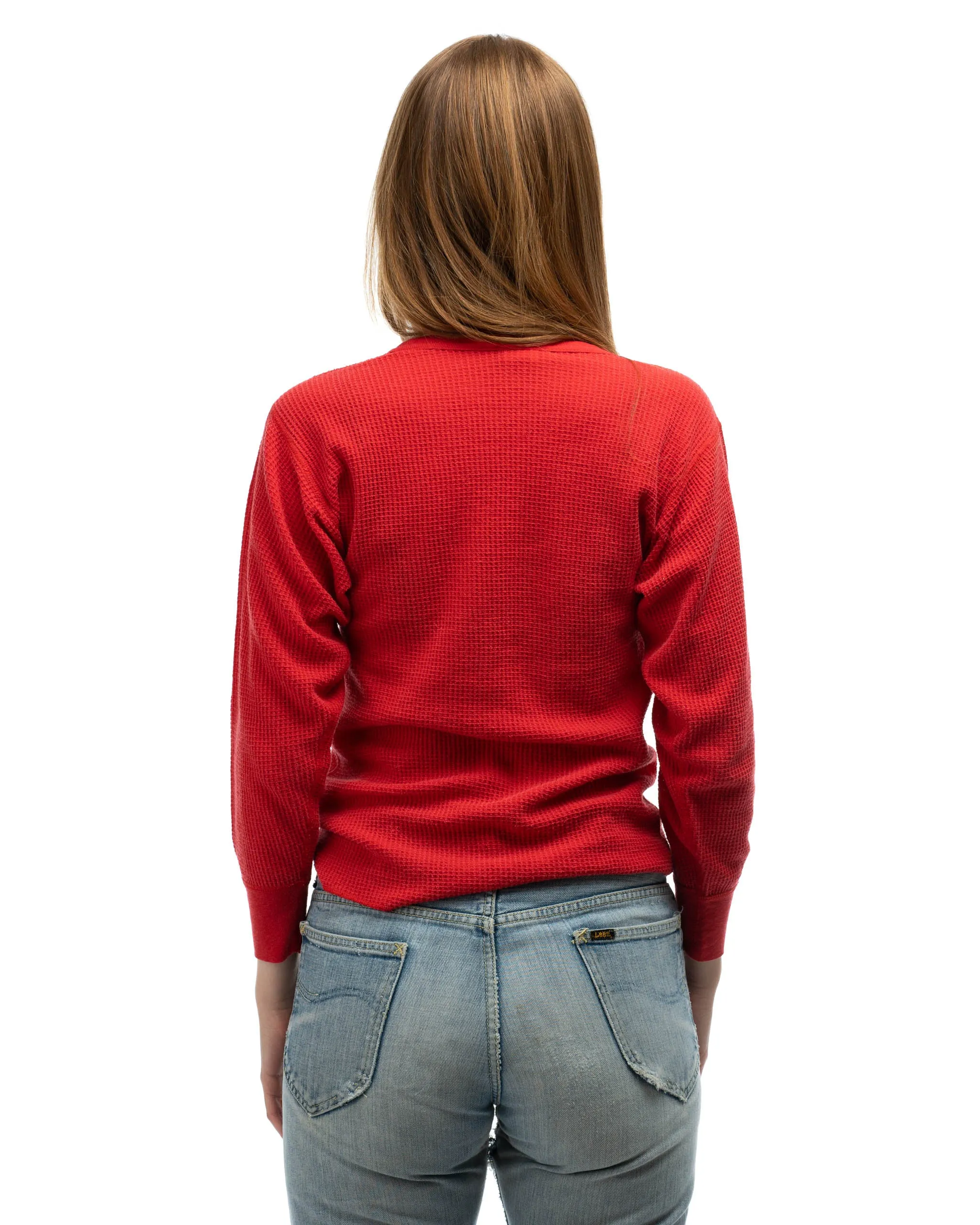 70’s Red Thermal Longsleeve - Small