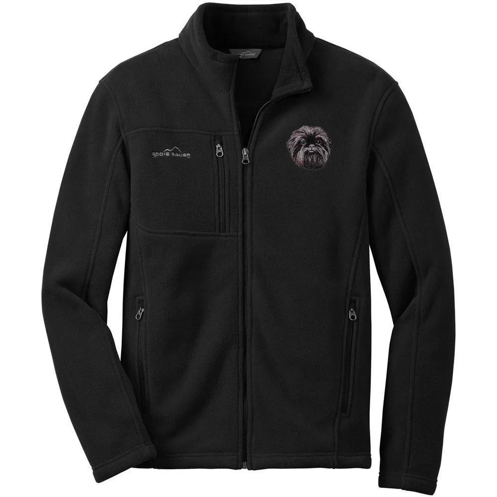 Affenpinscher Embroidered Mens Fleece Jacket