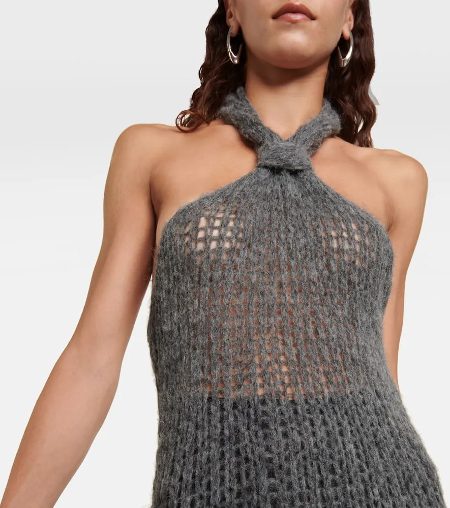 Ann Demeulemeester Halterneck alpaca-blend maxi dress