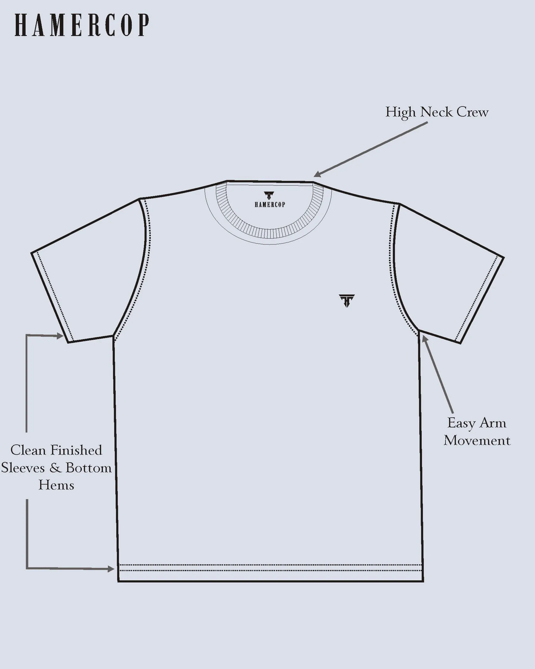 Aura Gray Stripe Knitted Cotton T-Shirt
