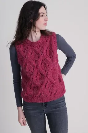 Bailey Knitted Vest Bouganville