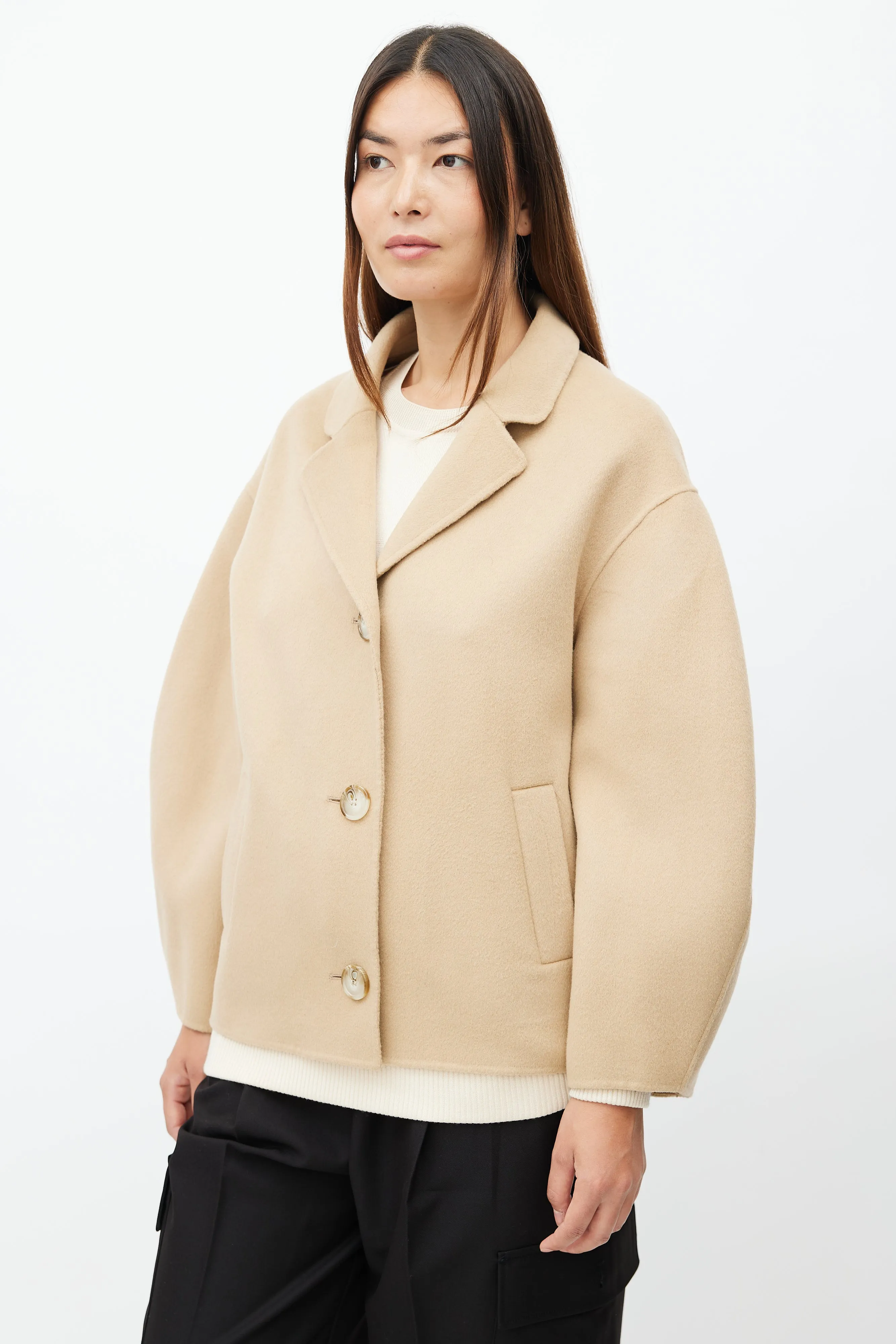 Beige Wool Moho Jacket