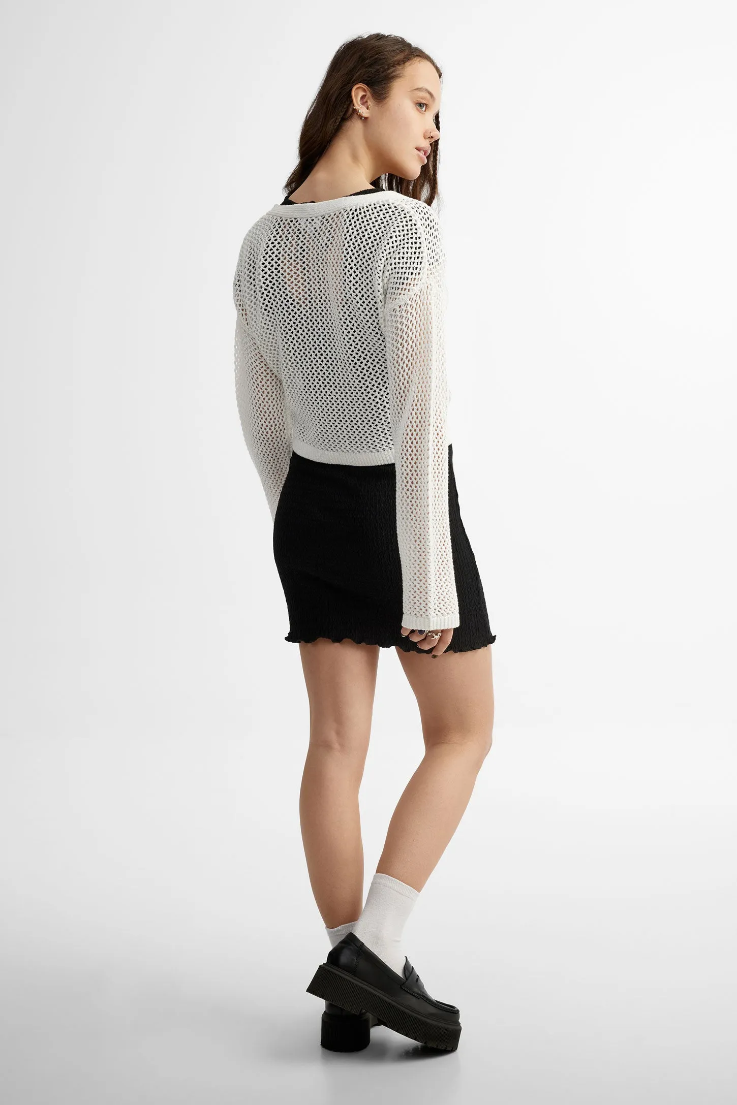Cardigan en crochet - Femme