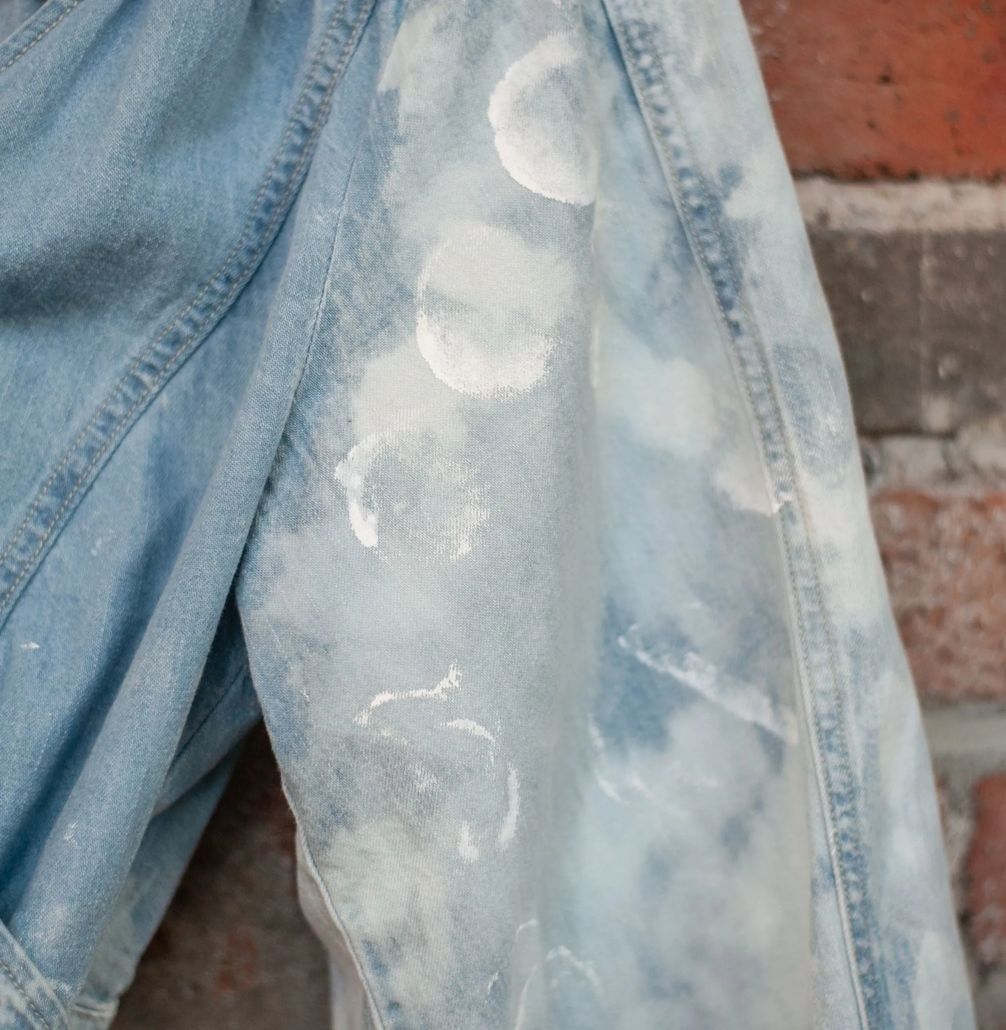 Eclipse Denim Rework Crop Top