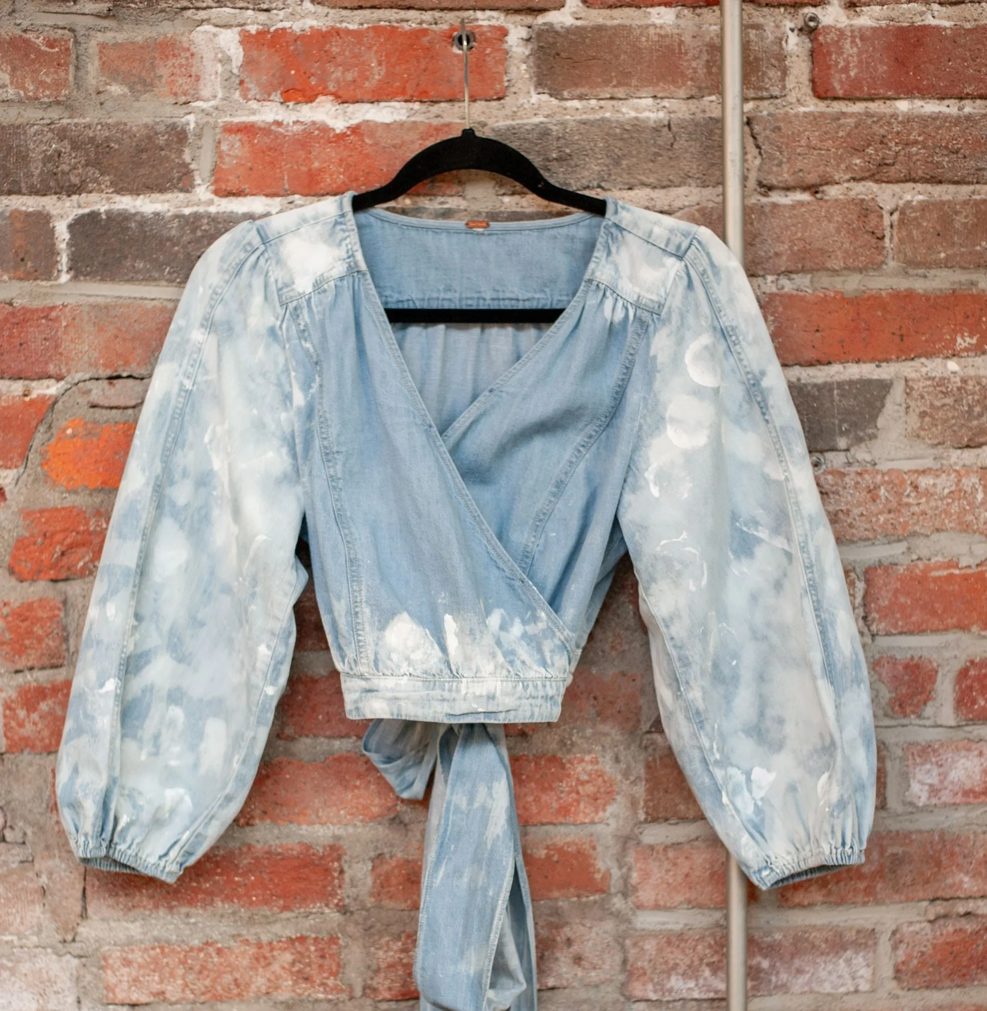 Eclipse Denim Rework Crop Top