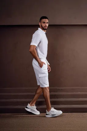 Elite Men's Linen Polo Shirt andTrouser Set