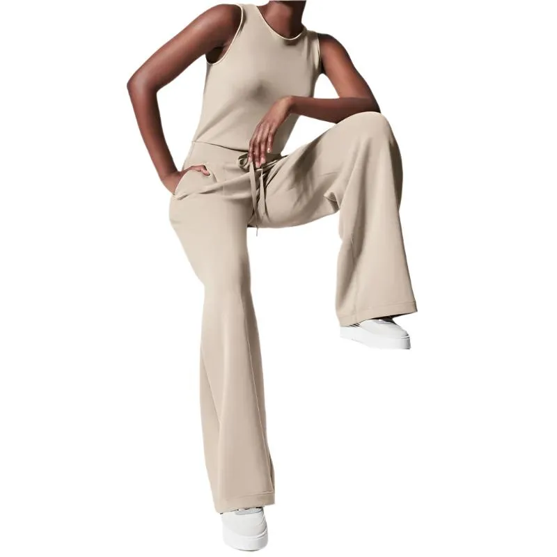 European and American Fashion Slim Casual Women's Sleeve Solid Color Commuter Trousers Pants