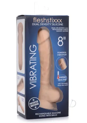 Fleshstixxx Vibe Dildo W/balls 8 Light