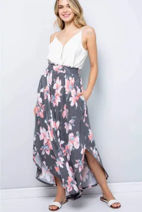 Floral Maxi Skirt - Small