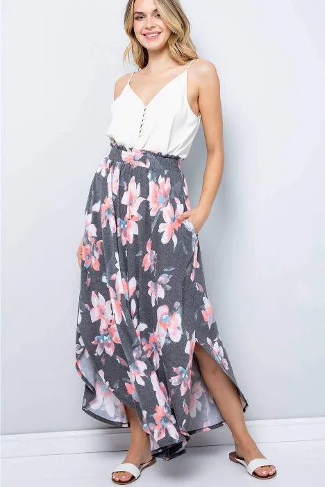 Floral Maxi Skirt - Small