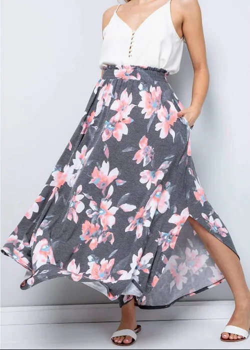 Floral Maxi Skirt - Small