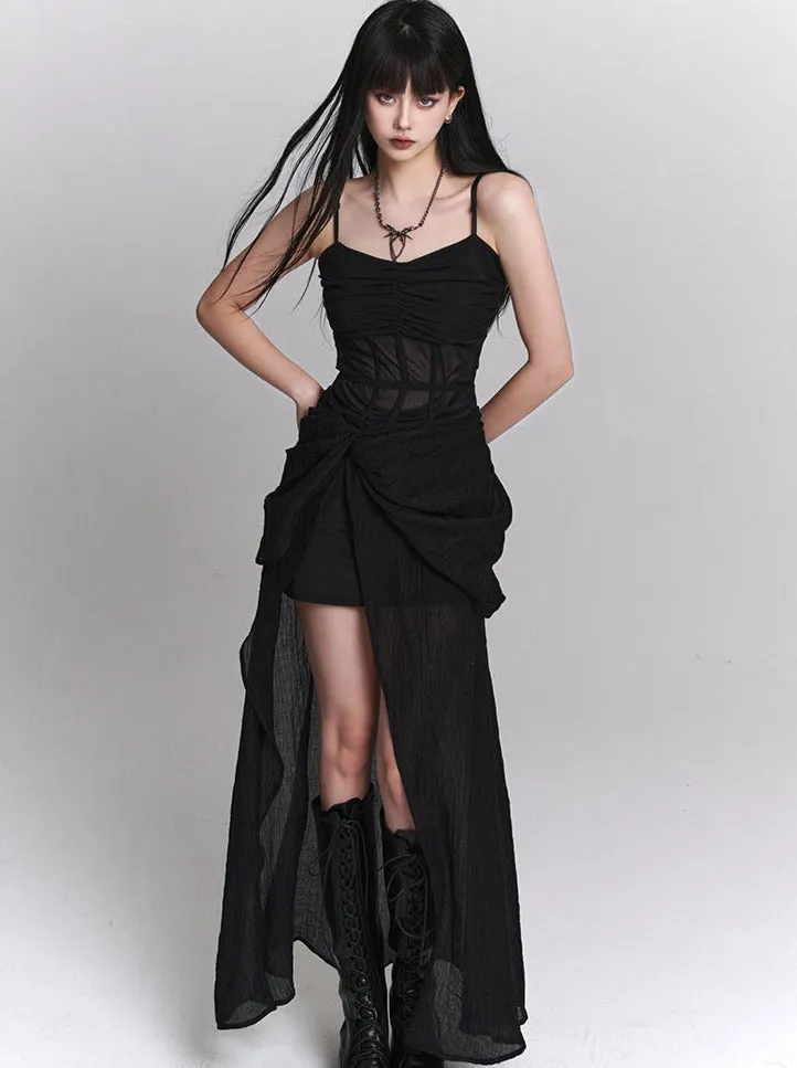 Ghost Dress Little Girl Black Party