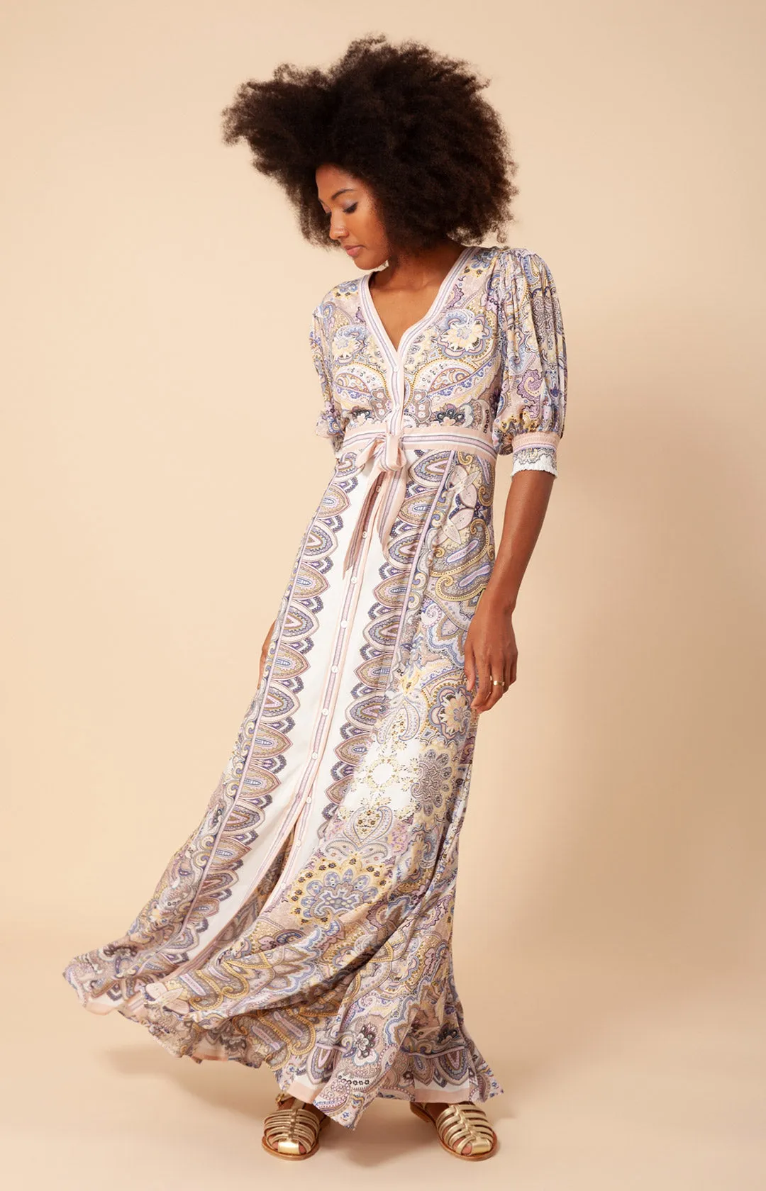 Goya Button Up Maxi Dress