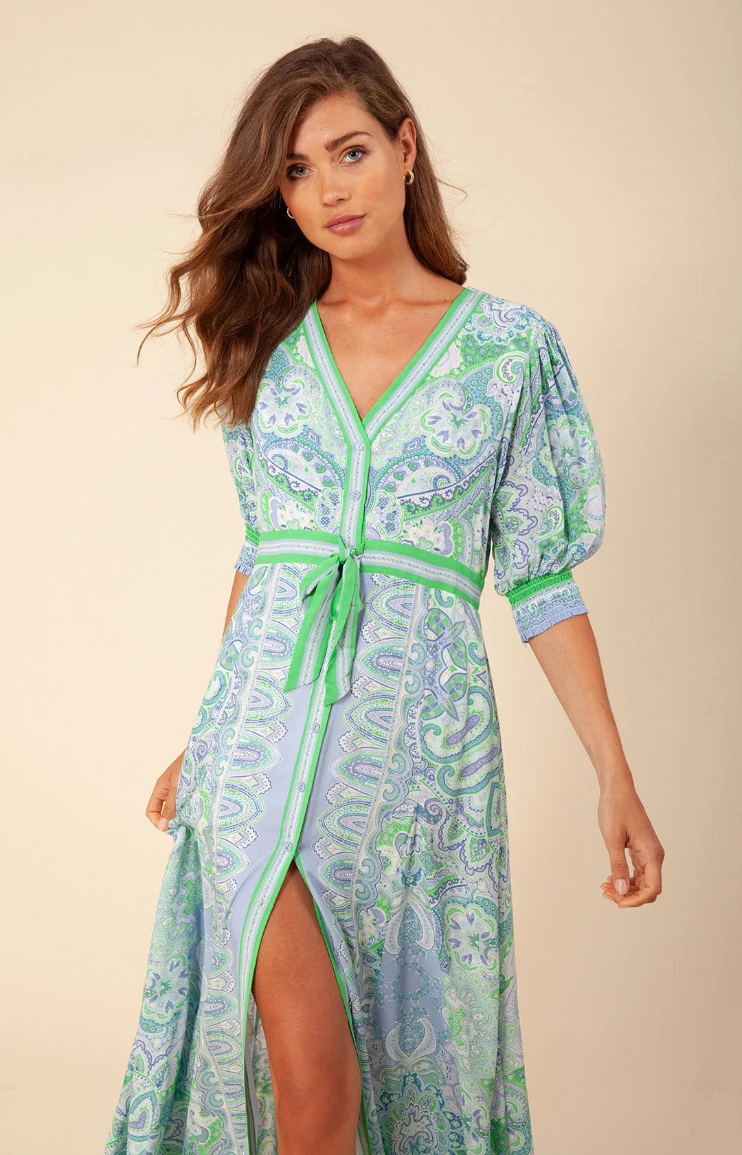 Goya Button Up Maxi Dress