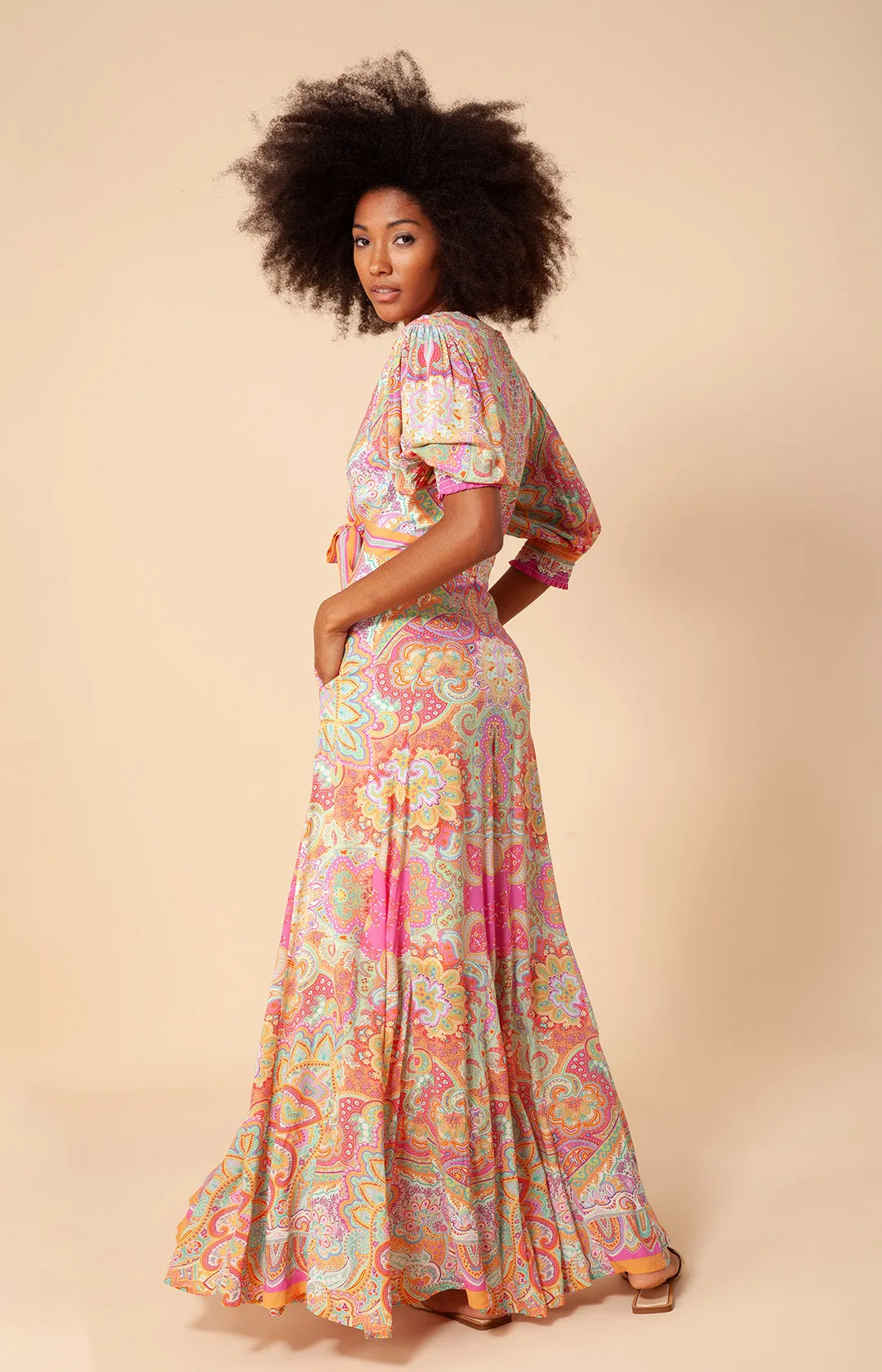 Goya Button Up Maxi Dress