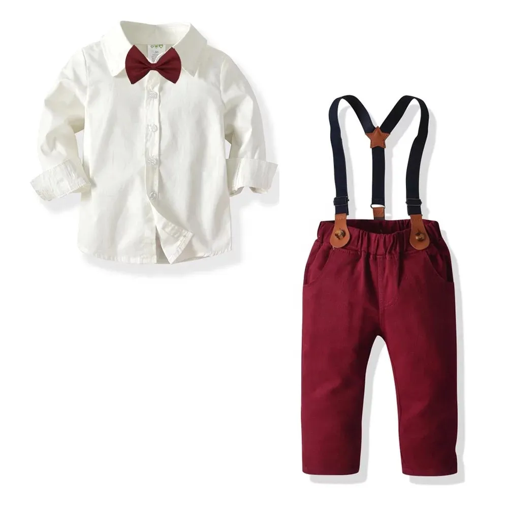 GV Boys’ Bobby 3 Piece Cardigan, Suspender, Bow Tie Set