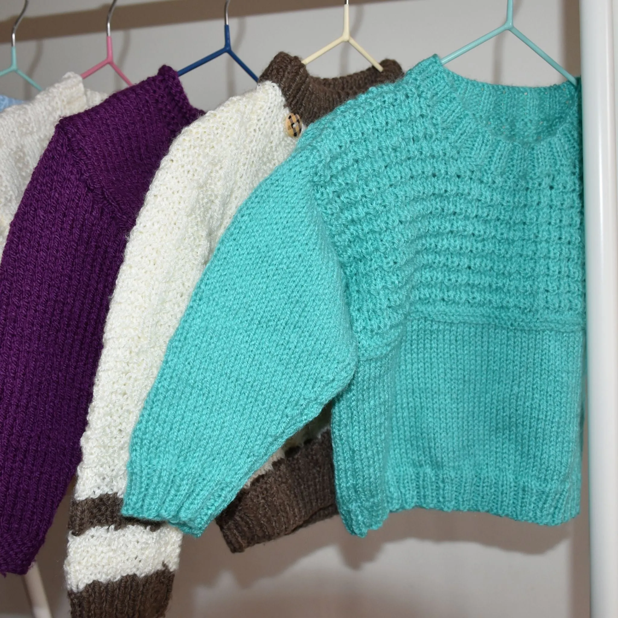 Handmade Knitted Baby Cardigan Cream