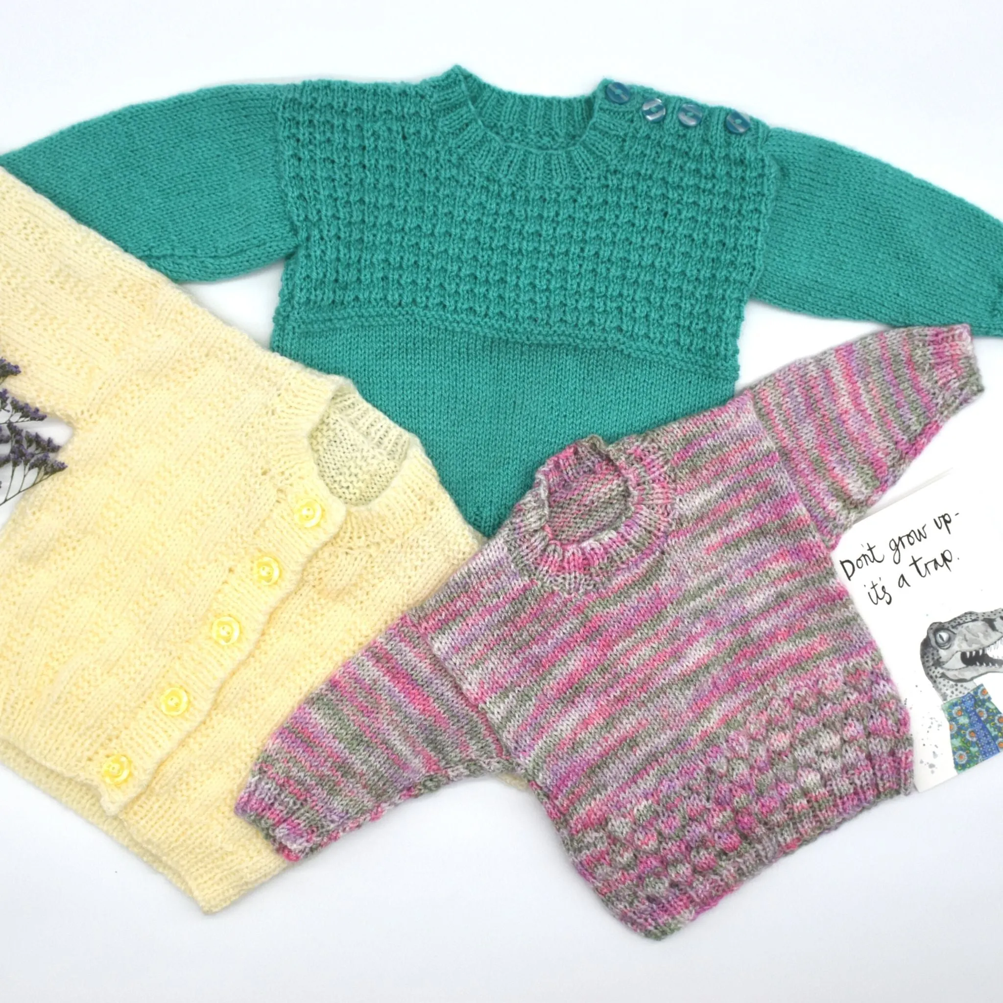 Handmade Knitted Baby Cardigan Cream