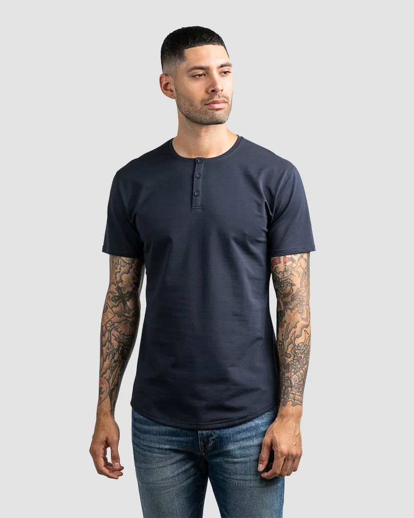Henley Drop-Cut: LUX <!-- Size XXL -->