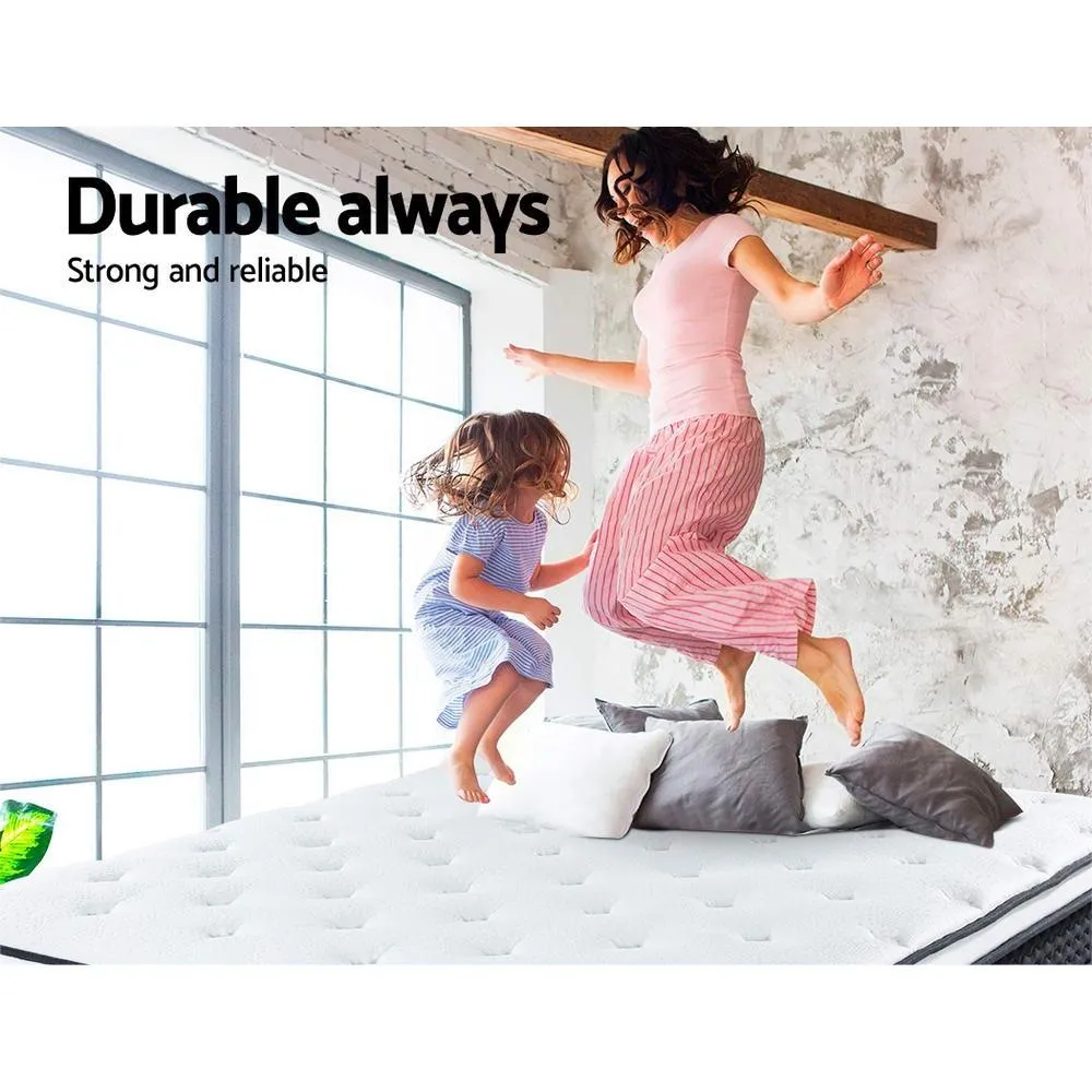 King Single Package | Bronte Storage Bed Frame White & Bonita Euro Top Mattress (Medium Firm)