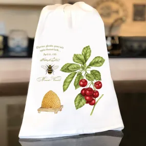 Mount Vernon Cherry Beehive Flour Sack Towel