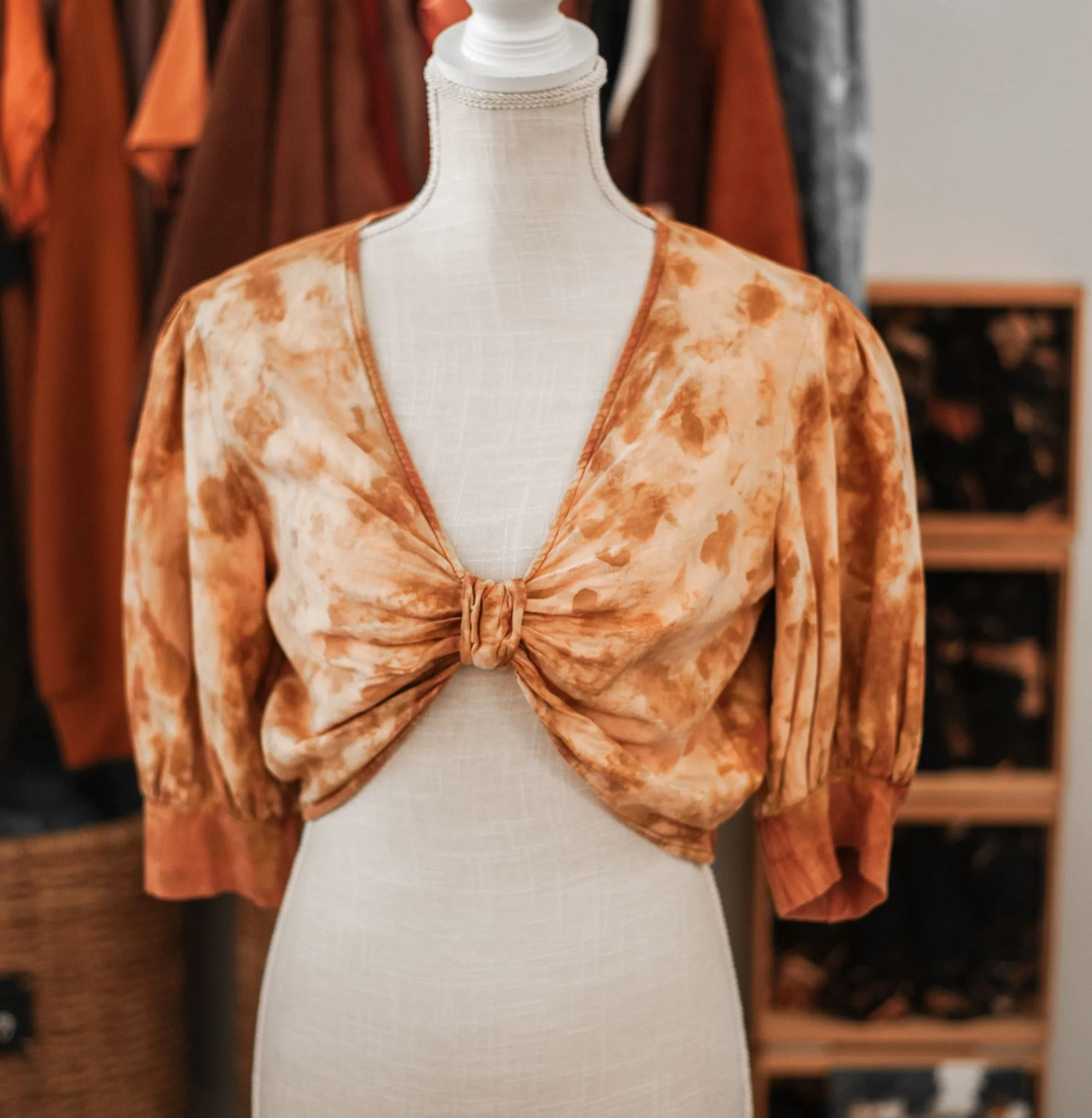 Mustard Flower Rework Crop Top