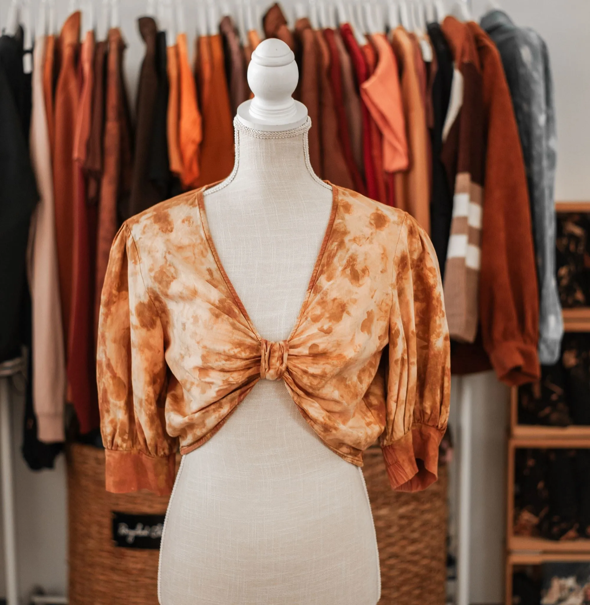 Mustard Flower Rework Crop Top