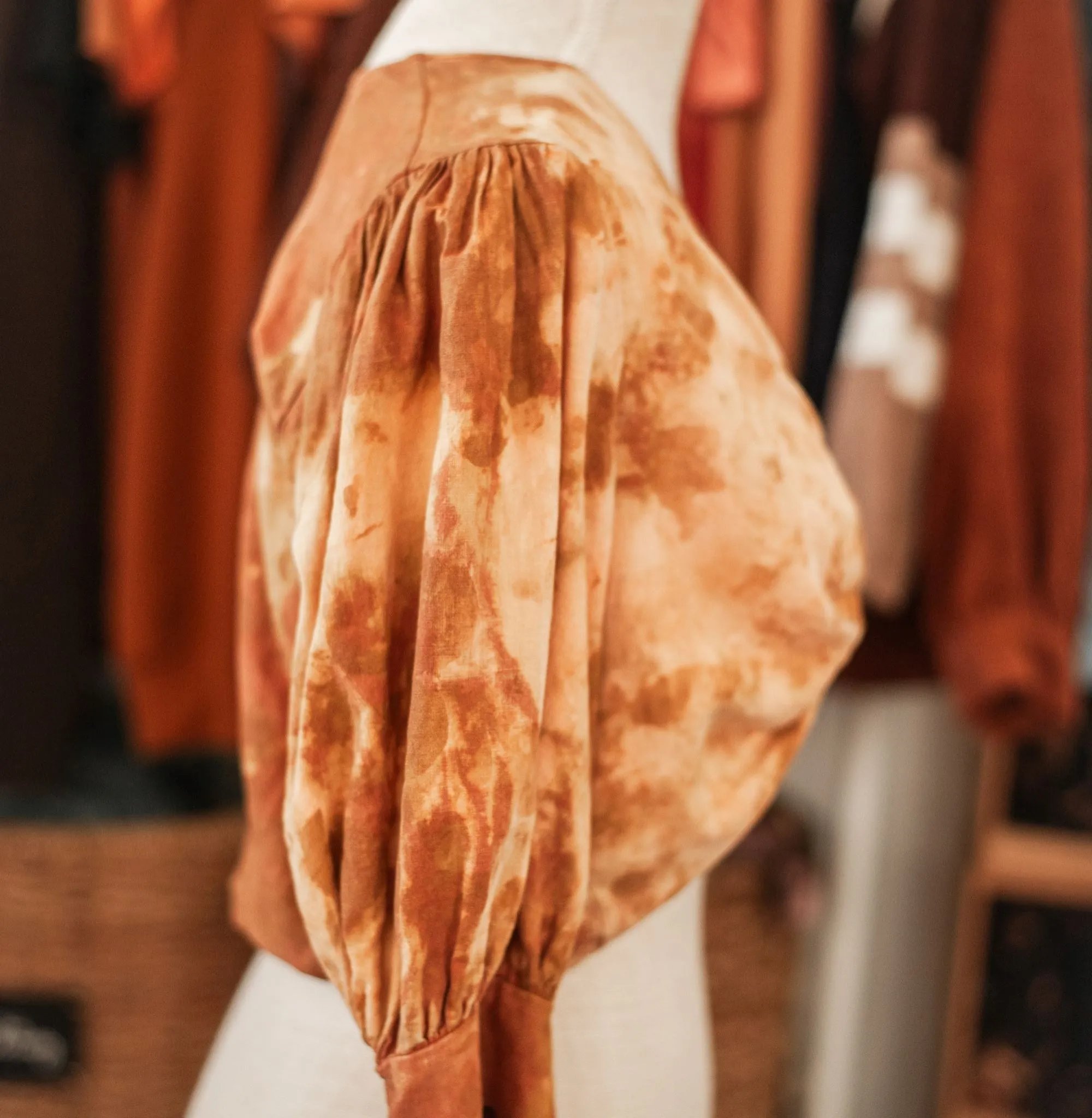 Mustard Flower Rework Crop Top