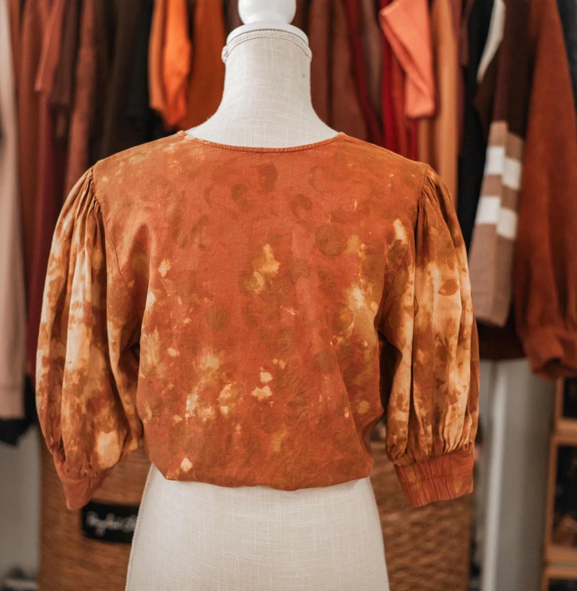 Mustard Flower Rework Crop Top