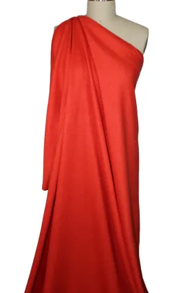 NY Designer Lightweight Boiled Wool - Persimmon