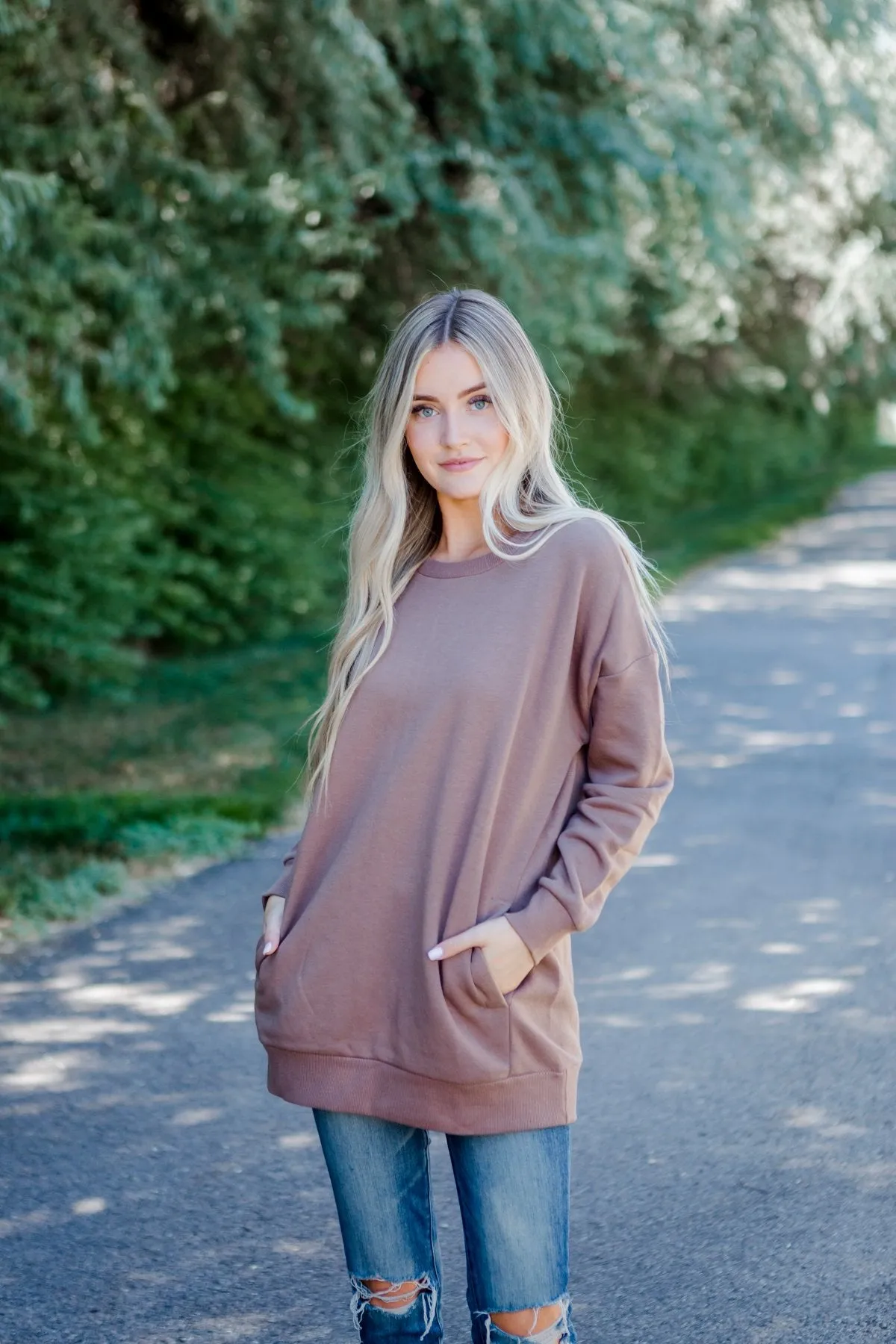 Pocket Sweatshirt Tunic