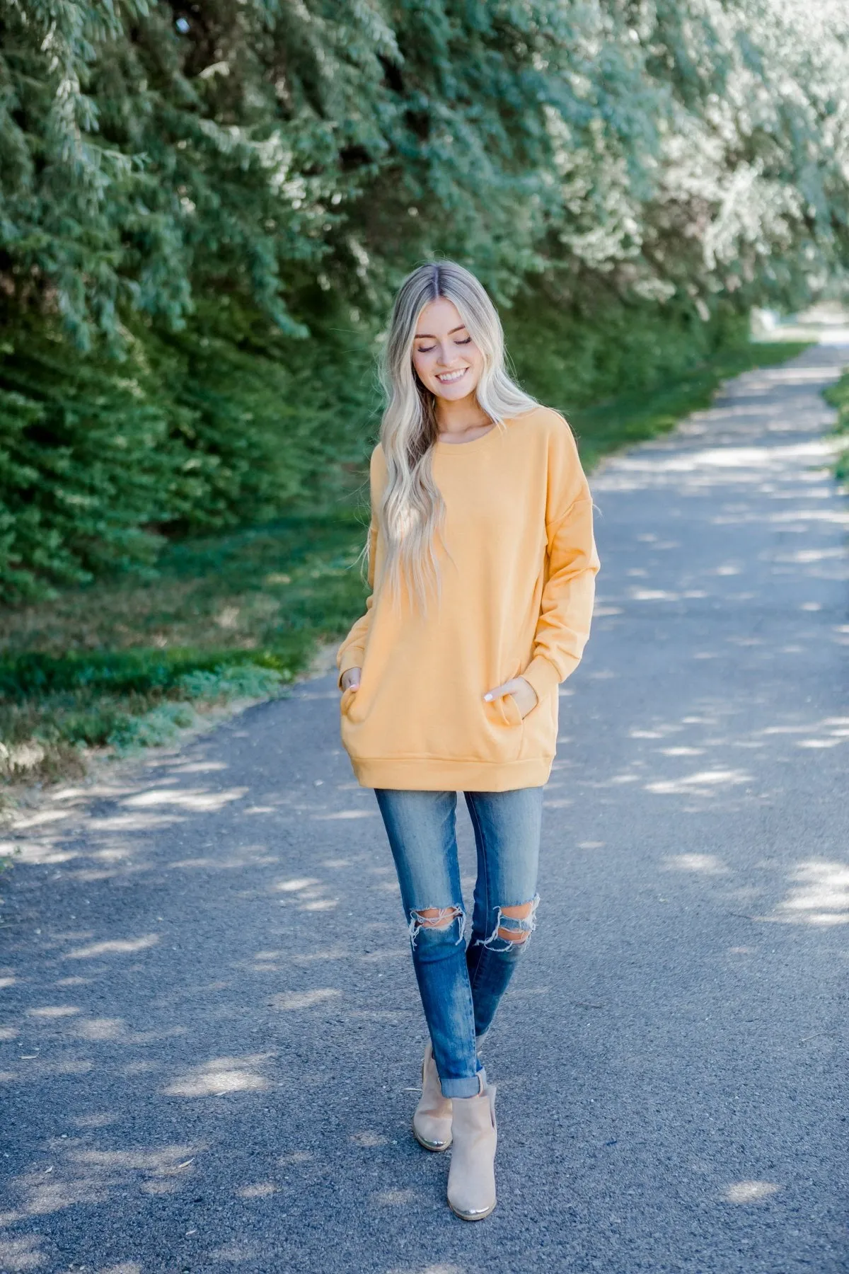 Pocket Sweatshirt Tunic