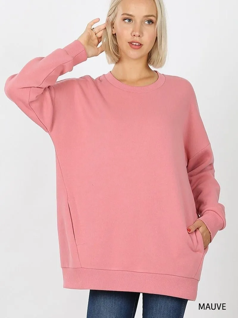 Pocket Sweatshirt Tunic