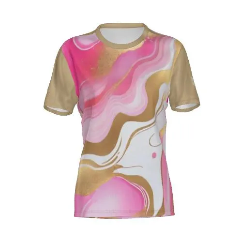 Queen Swish Pink and Gold Lux SS Tee