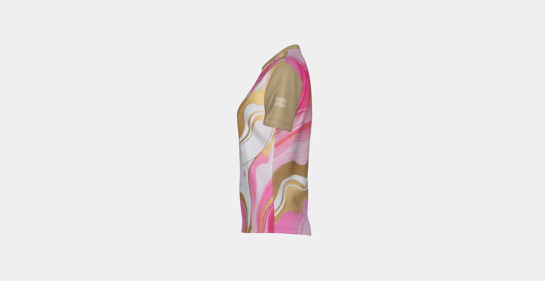 Queen Swish Pink and Gold Lux SS Tee