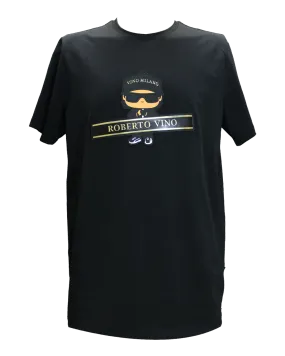 Roberto Vino Italy Black Gold T Shirt