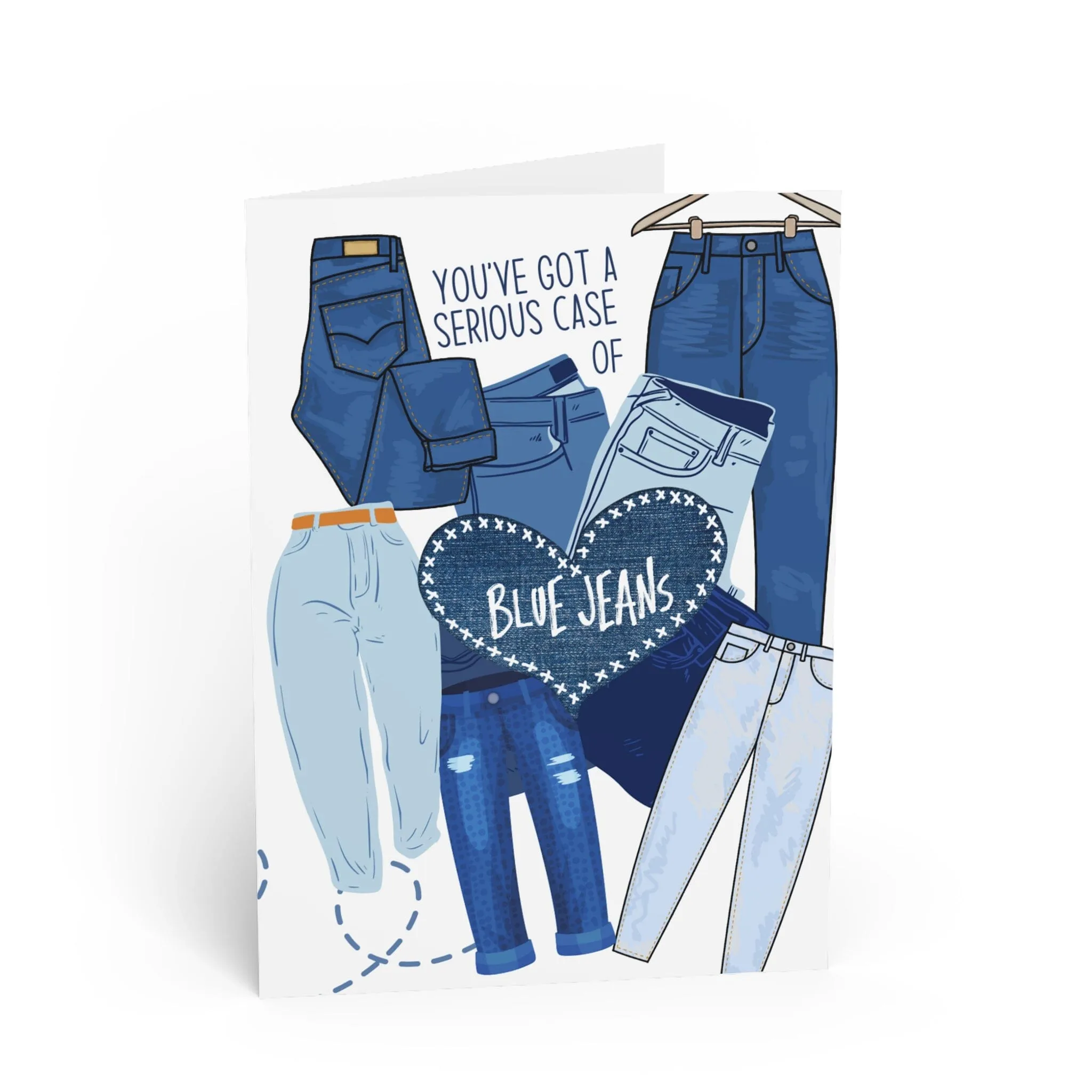 Serious Case of Blue Jeans Card