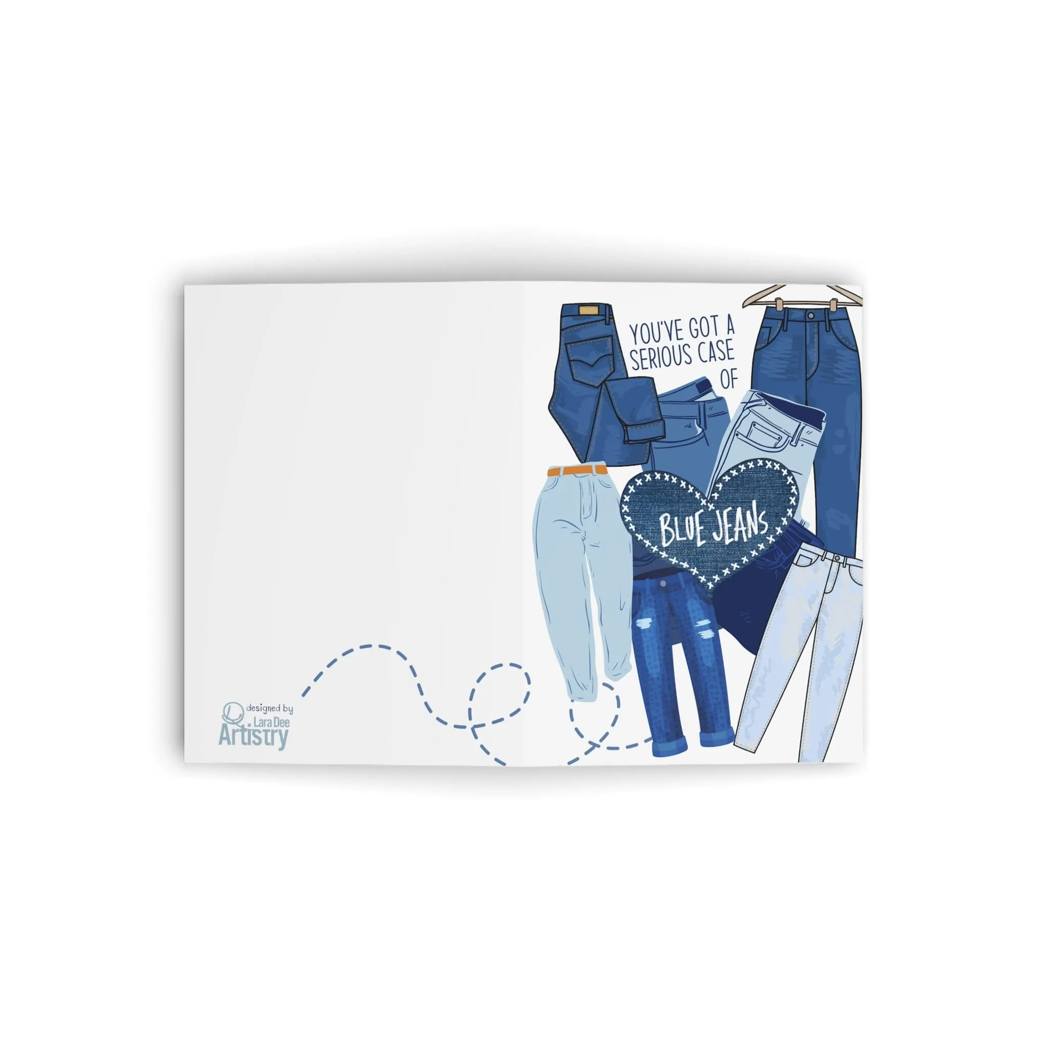 Serious Case of Blue Jeans Card