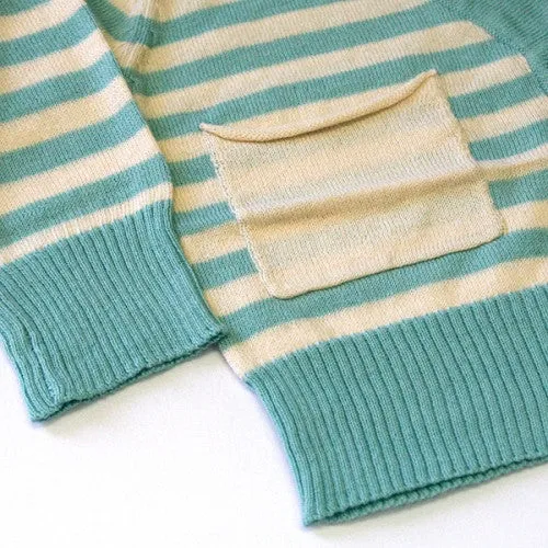 [Siaomimi] Stripe cardigan - feather/cream