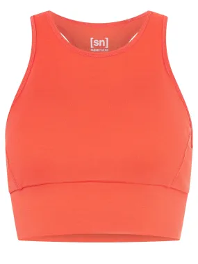 super.natural Women&#x27;s Liquid Flow Top Living Coral | Buy super.natural Women&#x27;s Liquid Flow Top Living Coral here | Outnorth