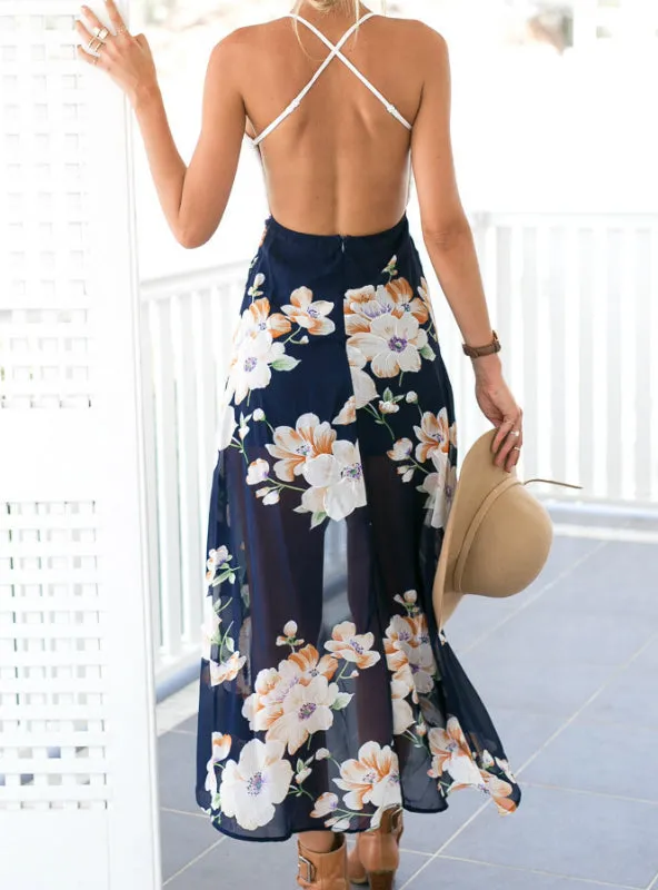 TastyHottie - Print Patchwork Dresses Sexy V Neck Women Lace Dress