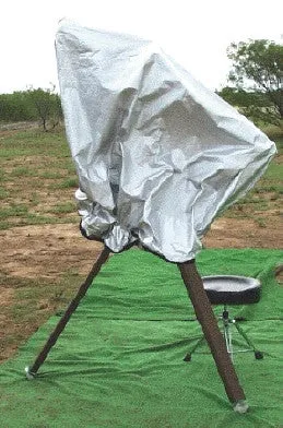 TeleGizmos Solar Cover for 14" SCT on a German Equatorial Mount