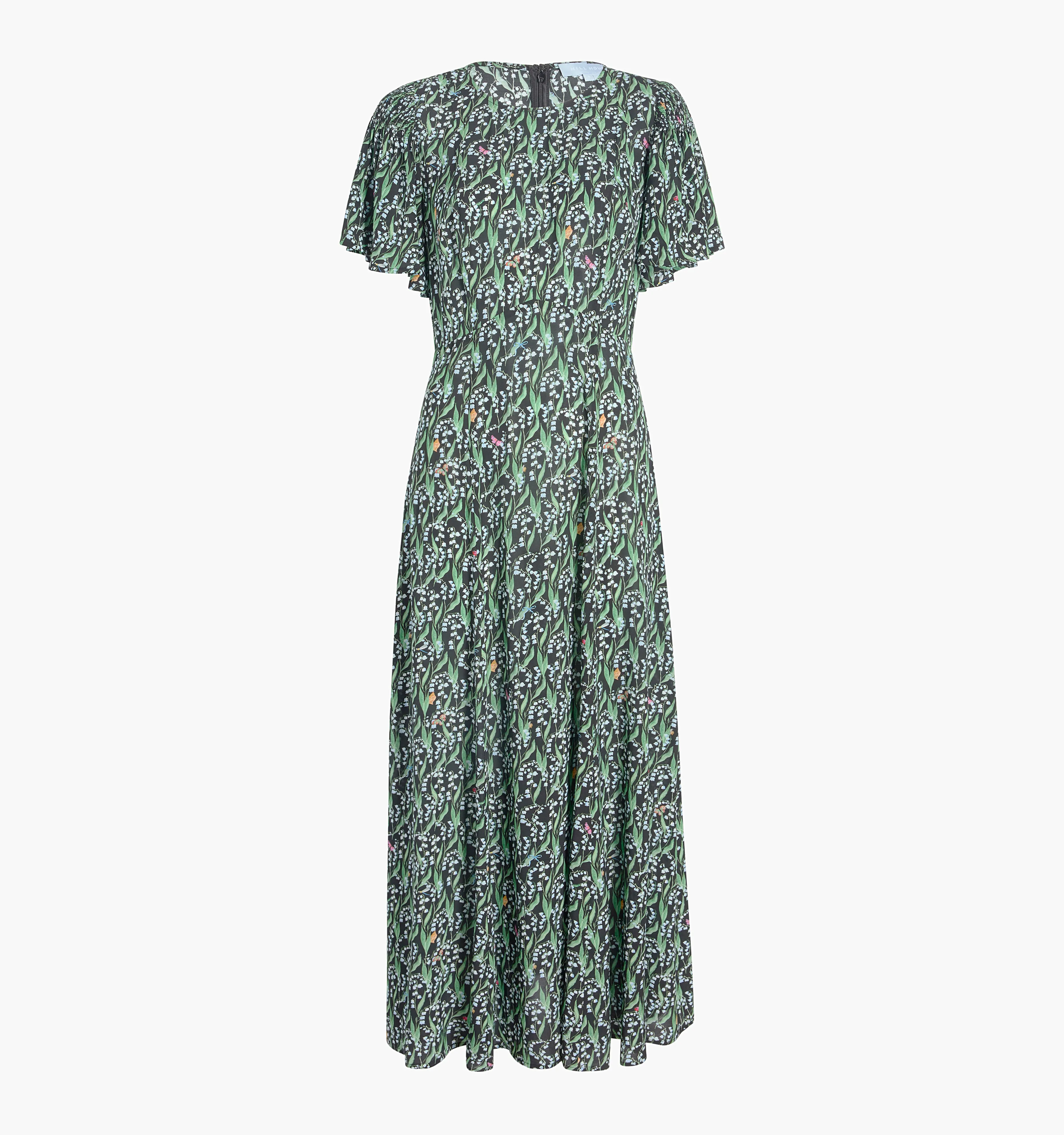 The Dominique Dress - Black Lily of the Valley