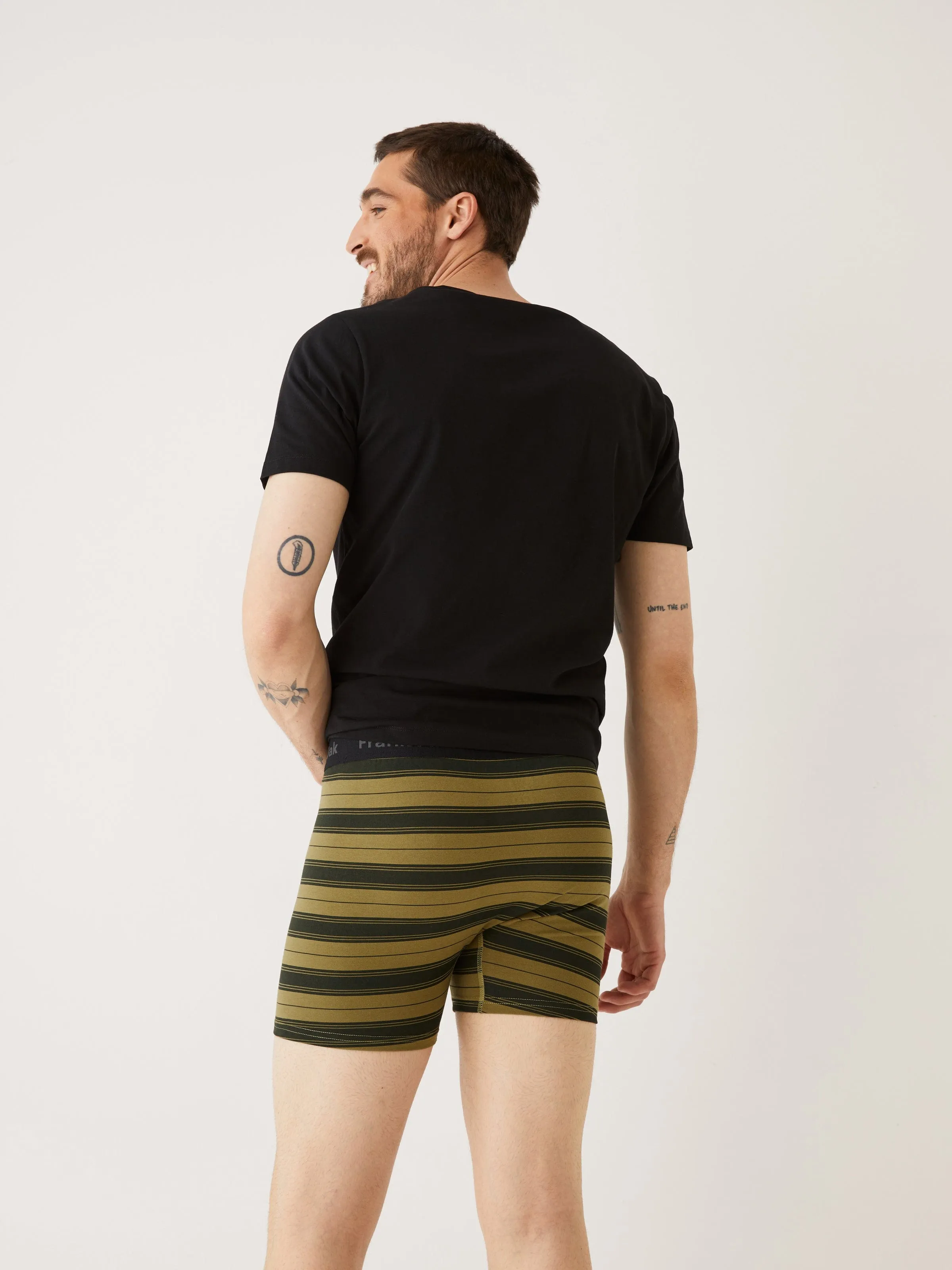The Striped Boxer Brief in Rosin