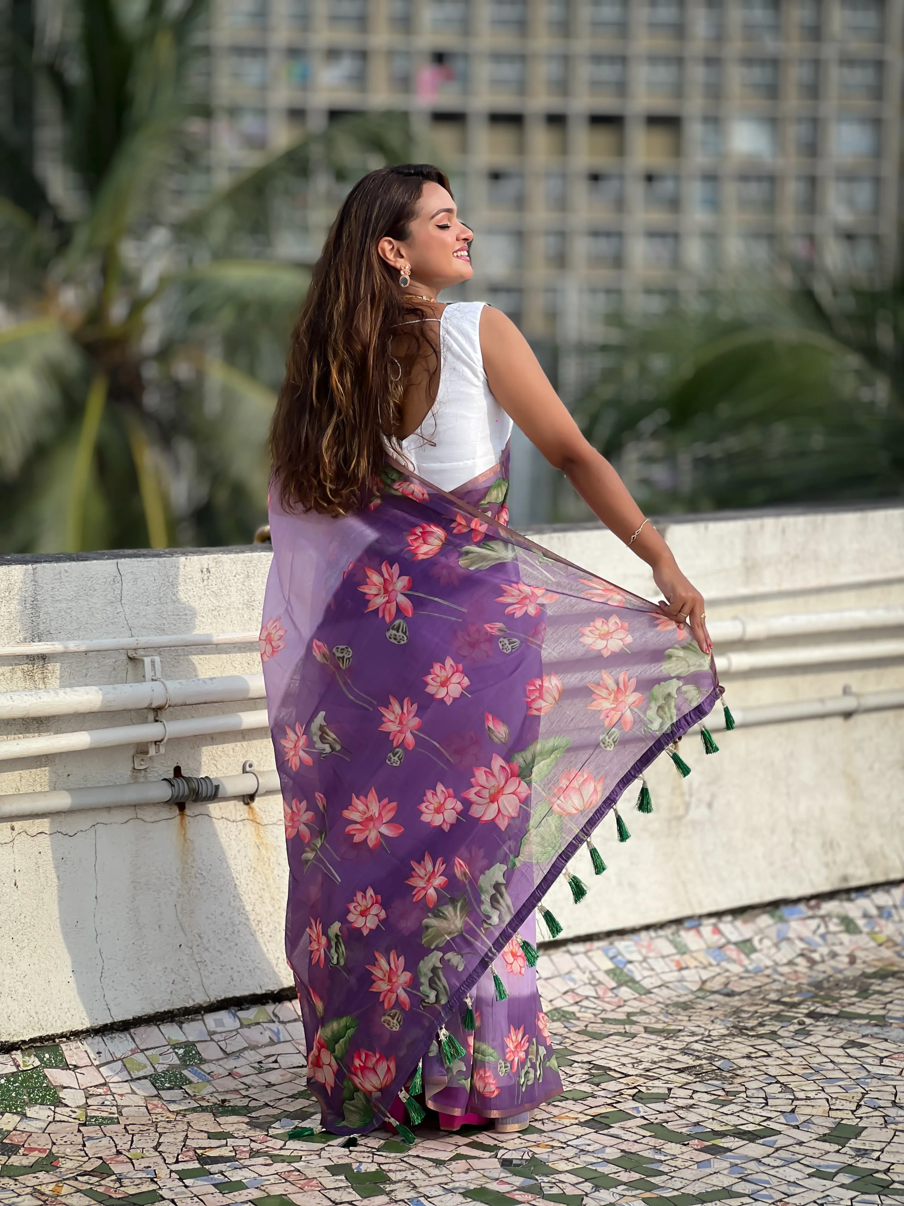 Women's Designer Premium Soft Cotton with Pichwai Prints  Saree