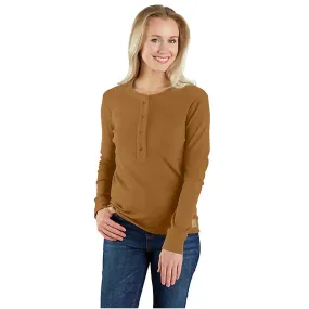 WOMEN'S TENCEL™ FIBER SERIES RELAXED FIT LONG-SLEEVE RIBBED HENLEY SHIRT 106480